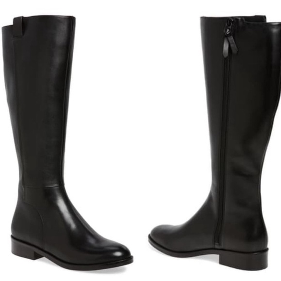 Cole Haan Katrina Knee-High Riding Boots Black Leather Size 9.5B - Picture 3 of 14